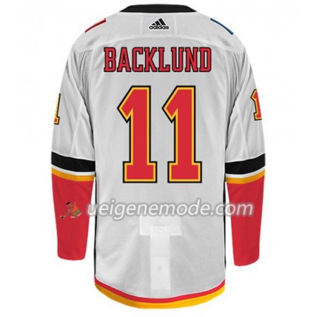 Herren Eishockey Calgary Flames Trikot MIKAEL BACKLUND 11 Adidas Weiß Authentic